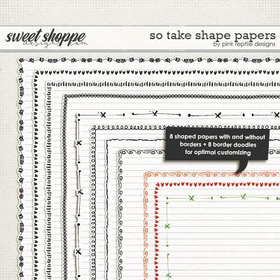 So Take Shape Papers by Pink Reptile Designs