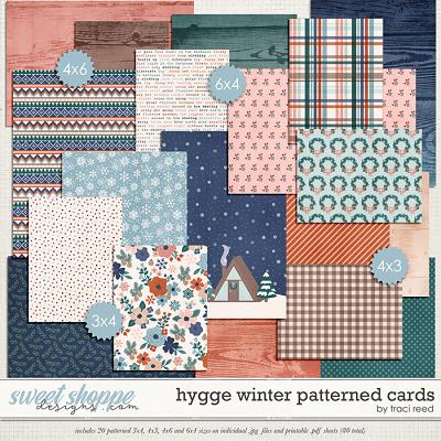 Hygge Winter Patterned Cards by Traci Reed