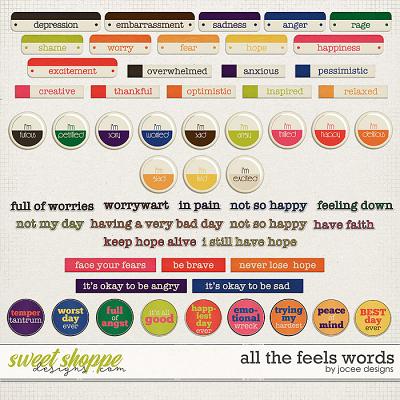 All the Feels Words by JoCee Designs