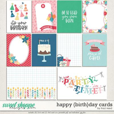 Happy {Birth}Day Journal Cards by Traci Reed