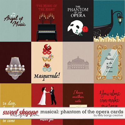 Musical: Phantom of the Opera Cards by Kelly Bangs Creative