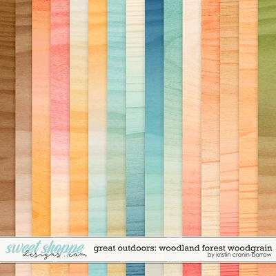 Great Outdoors: Woodland Forest Woodgrain by Kristin Cronin-Barrow
