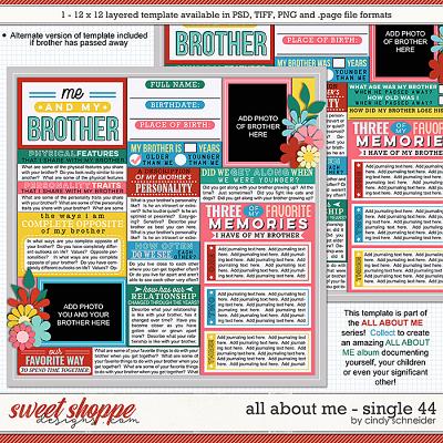 Cindy's Layered Templates - All About Me Single 44 by Cindy Schneider