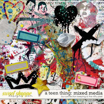 A Teen Thing Mixed Media by Connection Keeping and The Nifty Pixel