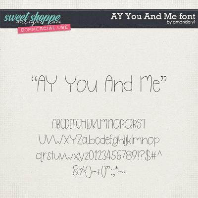 CU AY You And Me font by Amanda Yi