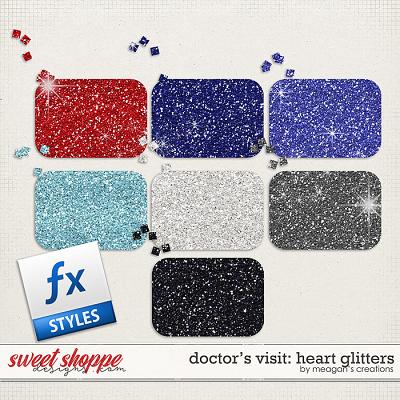 Doctor's Visit: Heart Glitters by Meagan's Creations