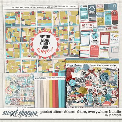 Pocket Album and Here, There, Everywhere Bundle by LJS Designs 