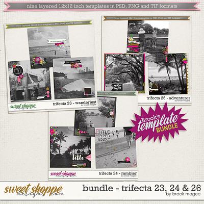 Brook's Templates - Bundle - Trifecta 23, 24 & 26 by Brook Magee