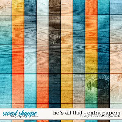 He's All That | Extra Papers by Digital Scrapbook Ingredients