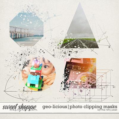 GEO-LICIOUS | CLIPPING MASKS by The Nifty Pixel