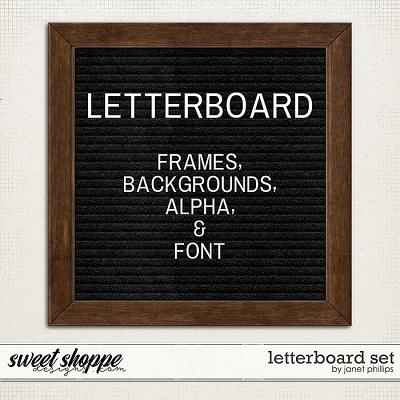 LETTERBOARD SET by Janet Phillips