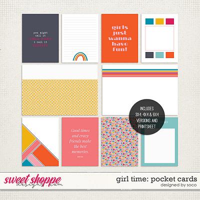 Girl Time: Pocket Cards | Designed by Soco