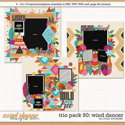 Cindy's Layered Templates - Trio Pack 90: Wind Dancer by Cindy Schneider