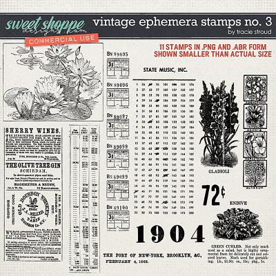 CU Vintage Ephemera Stamps no. 3 by Tracie Stroud