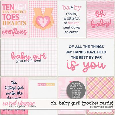 Oh Baby Girl! Pocket Cards by Ponytails
