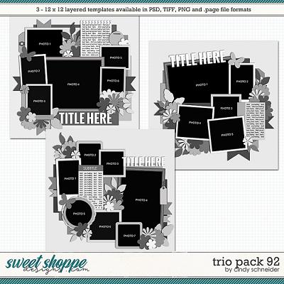 Cindy's Layered Templates - Trio Pack 92 by Cindy Schneider