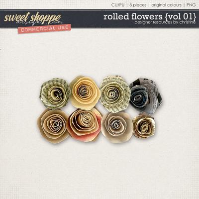Rolled Flowers {Vol 01} by Christine Mortimer