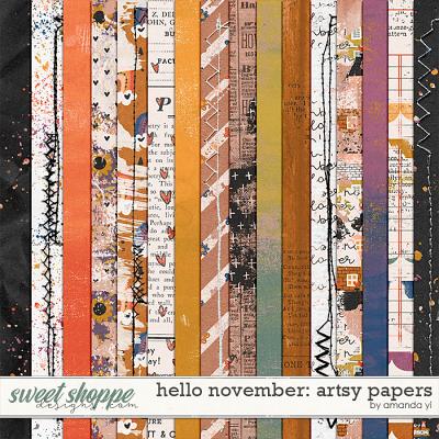 Hello November: artsy papers by Amanda Yi