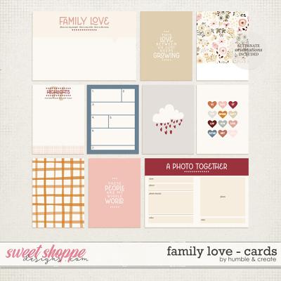 Family Love | Journal Cards - by Humble and Create