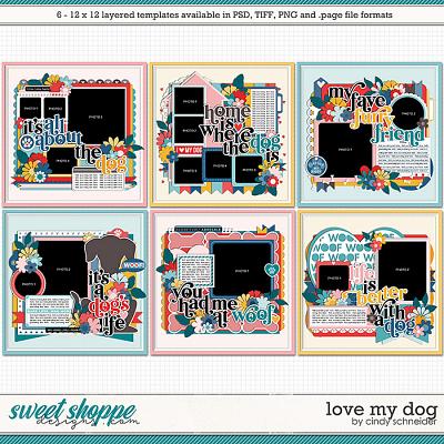 Cindy's Layered Templates - Love My Dog by Cindy Schneider