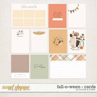 Fall-O-Ween | Journal Cards - by Humble and Create