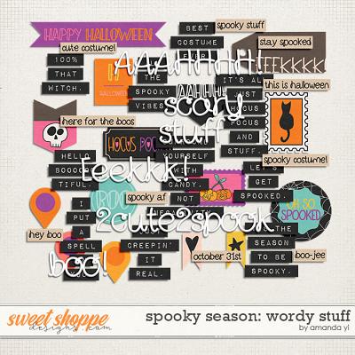 Spooky Season: wordy stuff by Amanda Yi