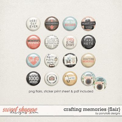 Crafting Memories Flair by Ponytails