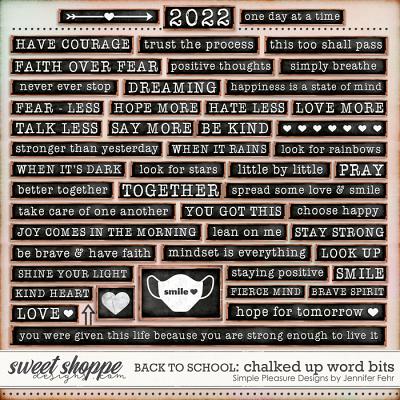 back to school chalked up word bits: simple pleasure designs by jennifer fehr