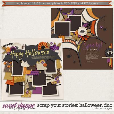 Brook's Templates - Scrap Your Stories: Halloween Duo by Brook Magee