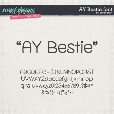 CU AY Bestie font by Amanda Yi