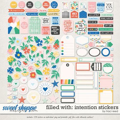 Filled With Intention Stickers by Traci Reed