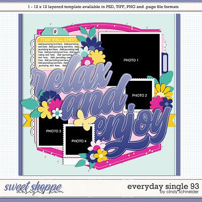 Cindy's Layered Templates - Everyday Single 93 by Cindy Schneider