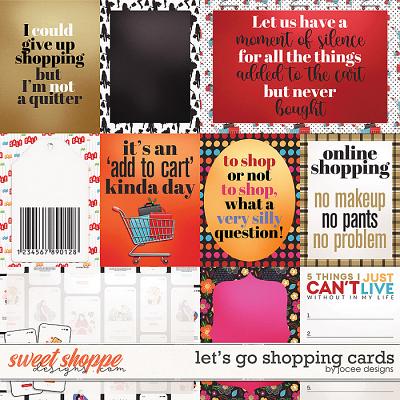 Lets Go Shopping Cards by JoCee Designs