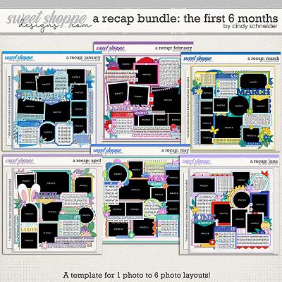 Cindy's Layered Templates - A Recap Bundle: The First 6 Months by Cindy Schneider