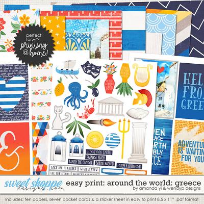 Easy Print Around the world: Greece by Amanda Yi & WendyP Designs