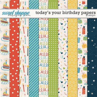 Today's Your Birthday Papers by LJS Designs 