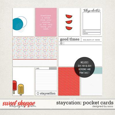 Staycation: Pocket Cards | Designed by Soco