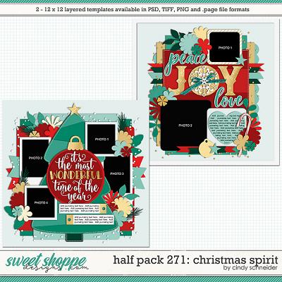 Cindy's Layered Templates - Half Pack 271: Christmas Spirit by Cindy Schneider