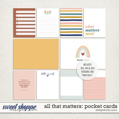 All That Matters: Pocket Cards | Designed by Soco