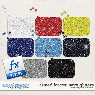 Armed Forces: Navy Glitters by Meagan's Creations