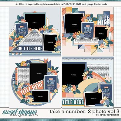 Cindy's Layered Templates - Take a Number: 2 Photo Vol. 3 by Cindy Schneider