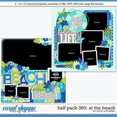 Cindy's Layered Templates - Half Pack 360: at the Beach by Cindy Schneider