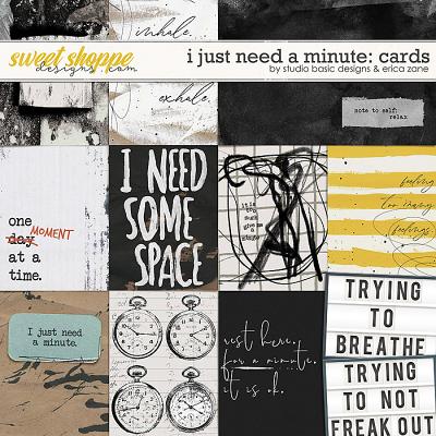 I Just Need a Minute: Cards by Erica Zane & Studio Basic