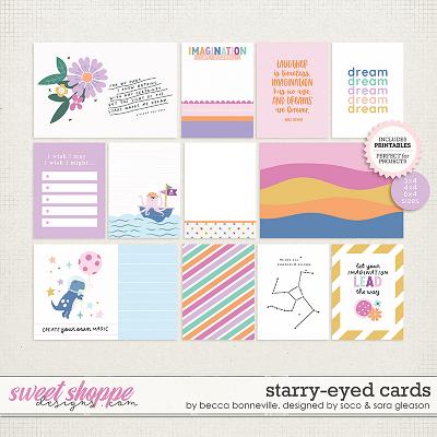 Starry-Eyed Cards by Becca Bonneville, Designed by Soco, & Sara Gleason