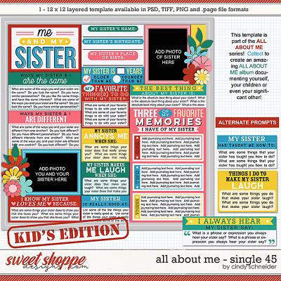 Cindy's Layered Templates - All About Me Single 45 by Cindy Schneider