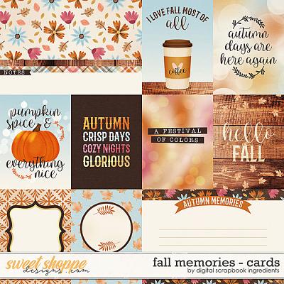 Fall Memories | Cards by Digital Scrapbook Ingredients