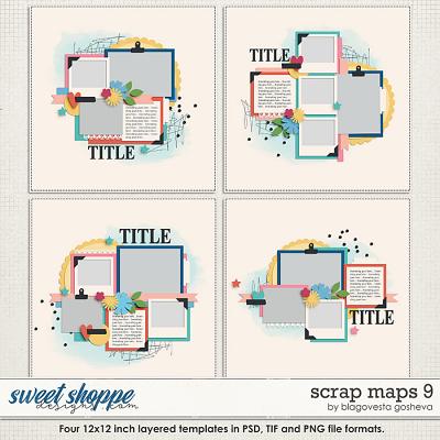 Scrap Maps 9 {layered templates} by Blagovesta Gosheva