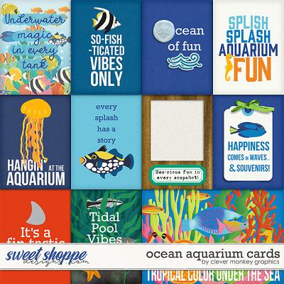 Ocean Aquarium Cards by Clever Monkey Graphics 