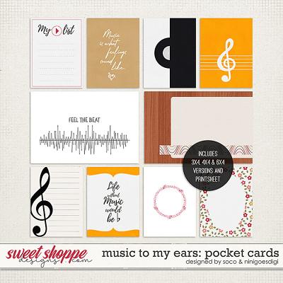 Music To My Ears: Pocket Cards | Designed by Soco and ninigoesdigi