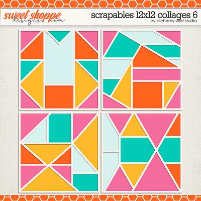 Scrapables: 12x12 Collages 6 Layered Templates by Amber Scrapables: 12x12 Collages 6 Layered Templates by Amber